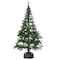 Gardenised Green Plastic Christmas Tree Stand With Screw Fastener QI003953 - alternate 4